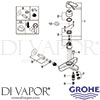 Grohe 23424000 Mixer Spare Diagram