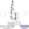 Grohe 23425000 Mixer Spare Diagram