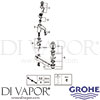 Grohe 23425LS0 Mixer Spare Diagram