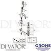 Grohe 23427000 Mixer Spare Diagram