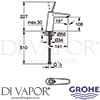 Grohe 23439LS0 Mixer Spare Diagram
