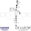 Grohe Eurodisc Joy Single-Lever Basin Mixer XL-Size Tap Spares