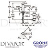 Grohe 23443000 Mixer Spare Diagram