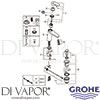 Grohe 23448002 Mixer Spare Diagram