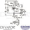 Grohe 23450001 Mixer Spare Diagram