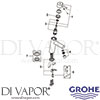 Grohe 23451001 Mixer Spare Tech Diagram