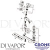 Grohe 23456002 Mixer Spare Diagam