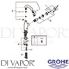 Grohe 23463001 Mixer Spare Diagram