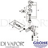 Grohe 23479000 Mixer Spare Tech Diagram