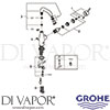 Grohe 23480001 Mixer Spare Diagram