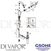 Grohe 23485ENA Mixer Spare Diagram