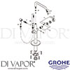 Grohe 23491BE1 Mixer Spare Diagram