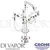 Grohe 23491DL1 Mixer Spare Tech Diagram