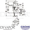Grohe 23493000 Mixer Spare Diagram