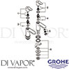 Grohe 23496000 Spare Tech Diagram