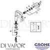 Grohe 23534000 Mixer Spare Tech Diagram