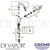 Grohe 23541001 Mixer Spare Diagram