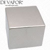Bathroom Republic Concealed Shower Valve Square Chrome Flow Control Handle - 2354M Compatible Spare