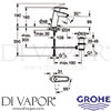 Grohe 23552001 Mixer Spare Diagram