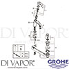Grohe 23552001 Mixer Spare Tech Diagram