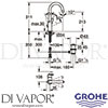 Grohe 23554001 Mixer Spare Diagram