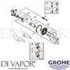 Grohe 23558001 Mixer Spare Tech Diagram