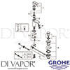 Grohe 23559000 Mixer Spare Tech Diagram