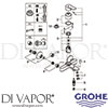 Grohe 23561000 Mixer Spare Tech Diagram