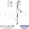 Grohe 23570003 Mixer Spare Diagram
