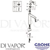 Grohe 23570LS3 Mixer Spare Diagram