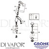 Grohe 23575001 Mixer Spare Tech Diagram