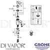 Grohe 23586000 Mixer Spare Diagram