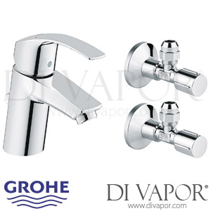 Grohe 23588000 Eurosmart Single-Lever Basin Mixer With Angle Valves (1/2 Inch) Spare Parts