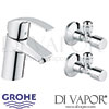 Grohe Eurosmart Single-Lever Basin Mixer Angle Valves Spare Parts