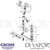 Grohe Eurosmart Single-Lever Basin Mixer Angle Valves Spares