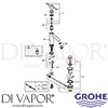 Grohe 23589BE1 Mixer Spare Diagram