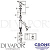 Grohe 23590A01 Mixer Spare Diagram
