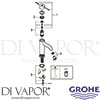 Grohe 23590AL1 Mixer Spare Diagram