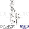Grohe 2359200A Mixer Spare Diagram