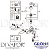 Grohe 23599000 Mixer Spare Tech Diagram