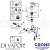 Grohe 23603000 Mixer Spare Tech Diagram