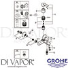 Grohe 23605000 Mixer Spare Tech Diagram