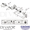 Grohe 23634000 Mixer Spare Tech Diagram