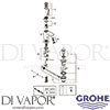 Grohe 23654000 Mixer Spare Diagram