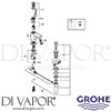 Grohe 23655000 Mixer Spare Diagram