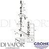 Grohe 23657000 Mixer Spare Diagram