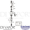 Grohe 23658000 Mixer Spare Tech Diagram