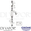 Grohe 23662000 Mixer Spare Diagram