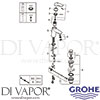 Grohe 23708003 Mixer Spare Diagram