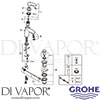 Grohe 23709003 Mixer Spare Diagram